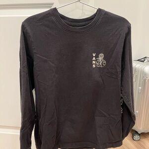 Vans Black Graphic Long Sleeve Tee